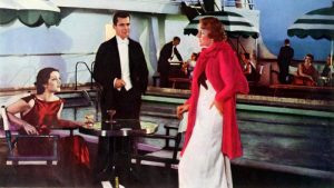 Fotografía coloreada de un anuncio publicitario de la empresa de cruceros Grace Line de los años 20 del siglo XX. Estos cruceros hacían para en El Salvador y los turistas visitaban San Salvador cada 15 días.