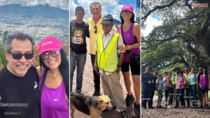 Vero Guerrero, Moisés Urbina y Pencho Duque recorrieron el cerro San Jacinto
