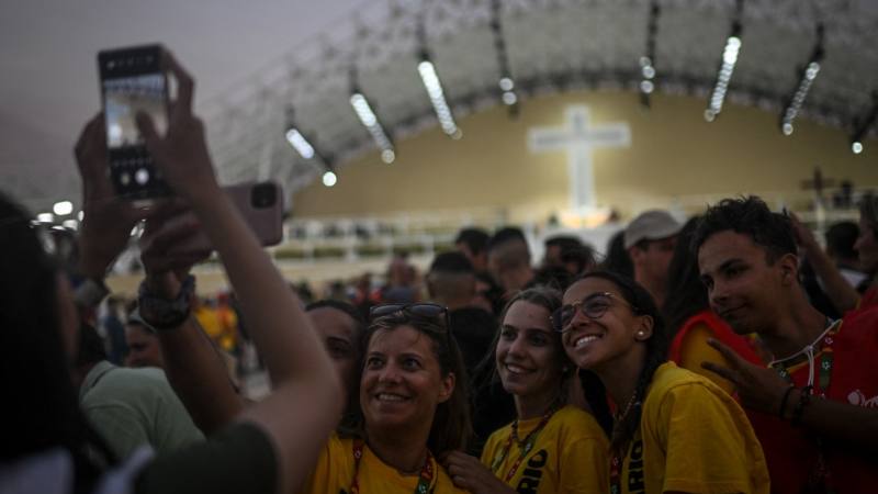 Jóvenes en la jornada en Lisboa