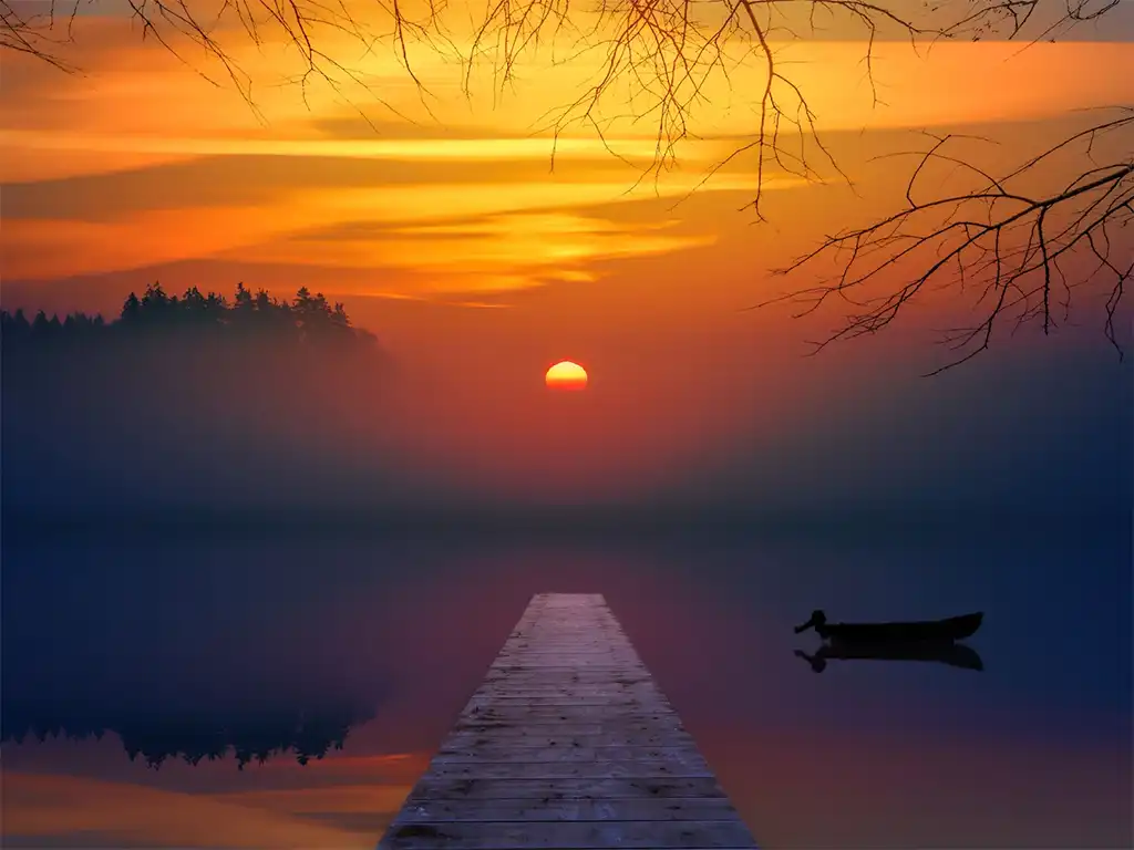 Crepúsculo final y calma